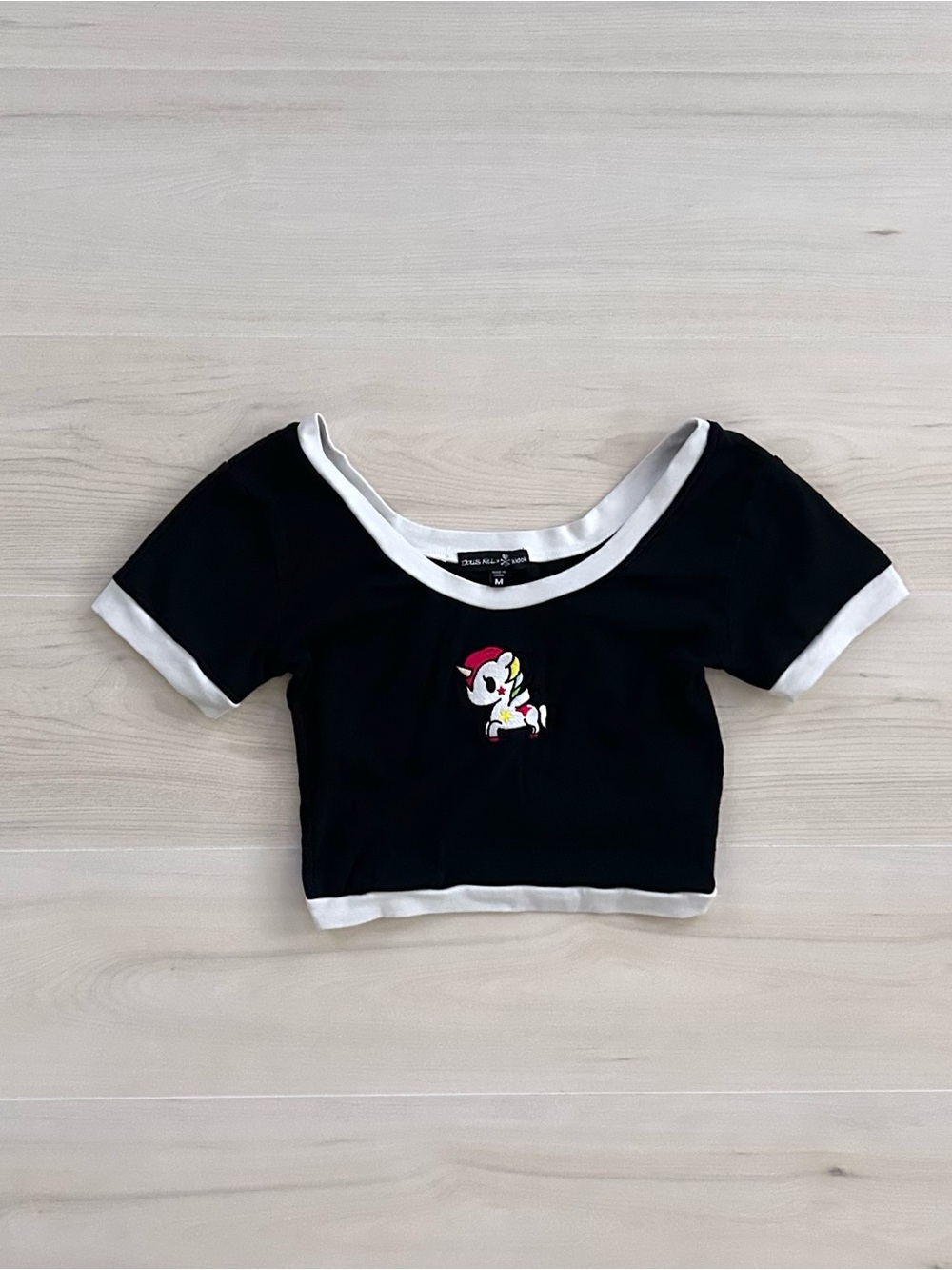 dollskill tokidoki embroidered crop top